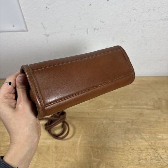 Vintage Coach 9983 Regina Leather Satchel Bag Purse Crossbody Brown W/ Strap - Picture 9 of 16